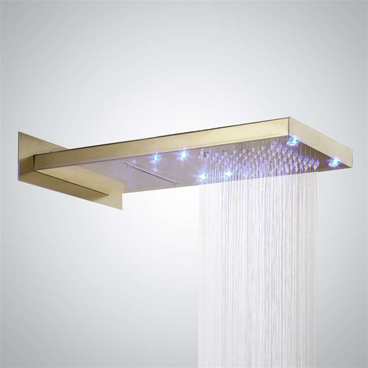 Fontana LED WaterFall/RainFall Brushed Gold 